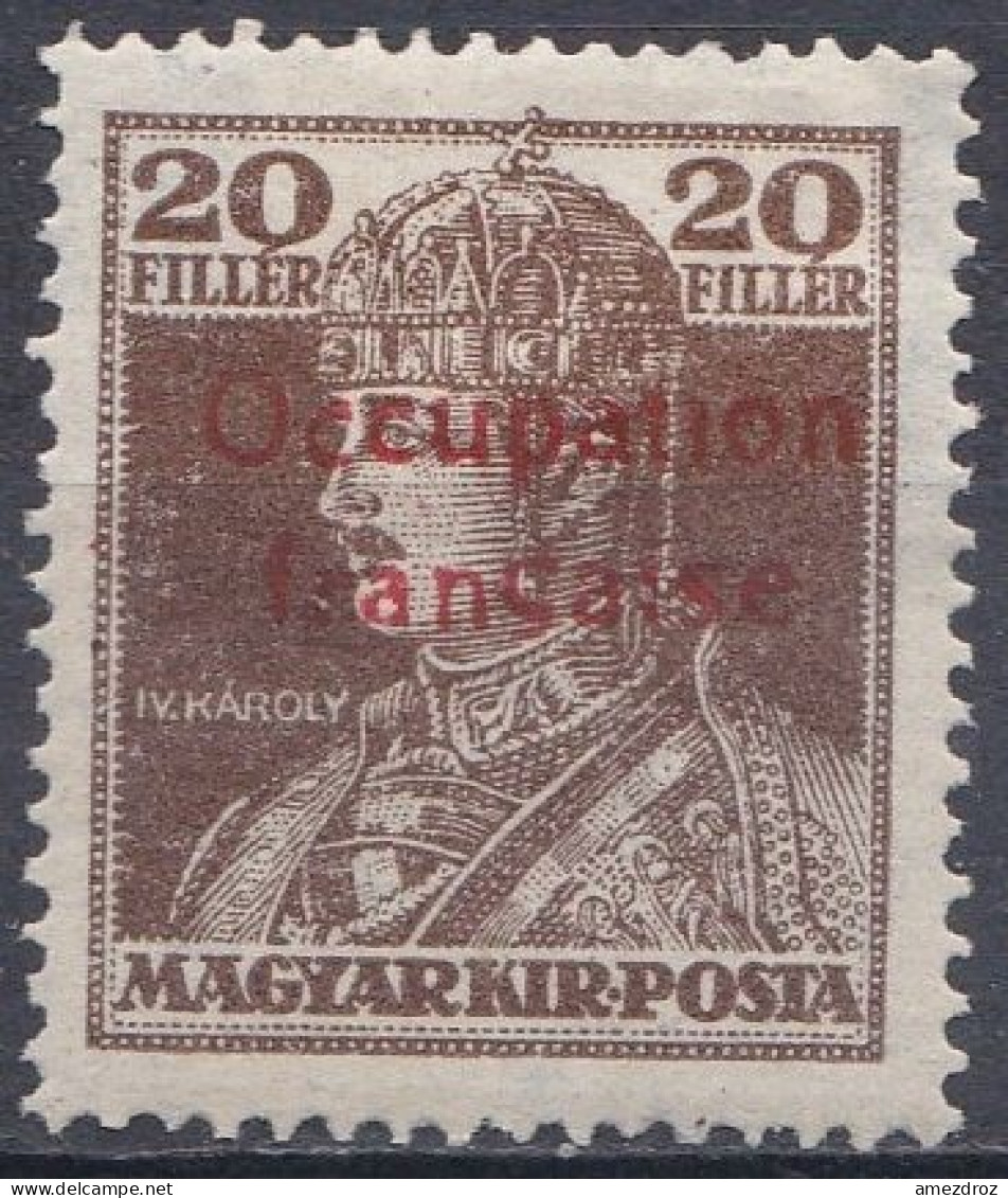 Arad Occupation Française En Hongrie Mi 27 * Roi Charles IV (K6) - Unused Stamps