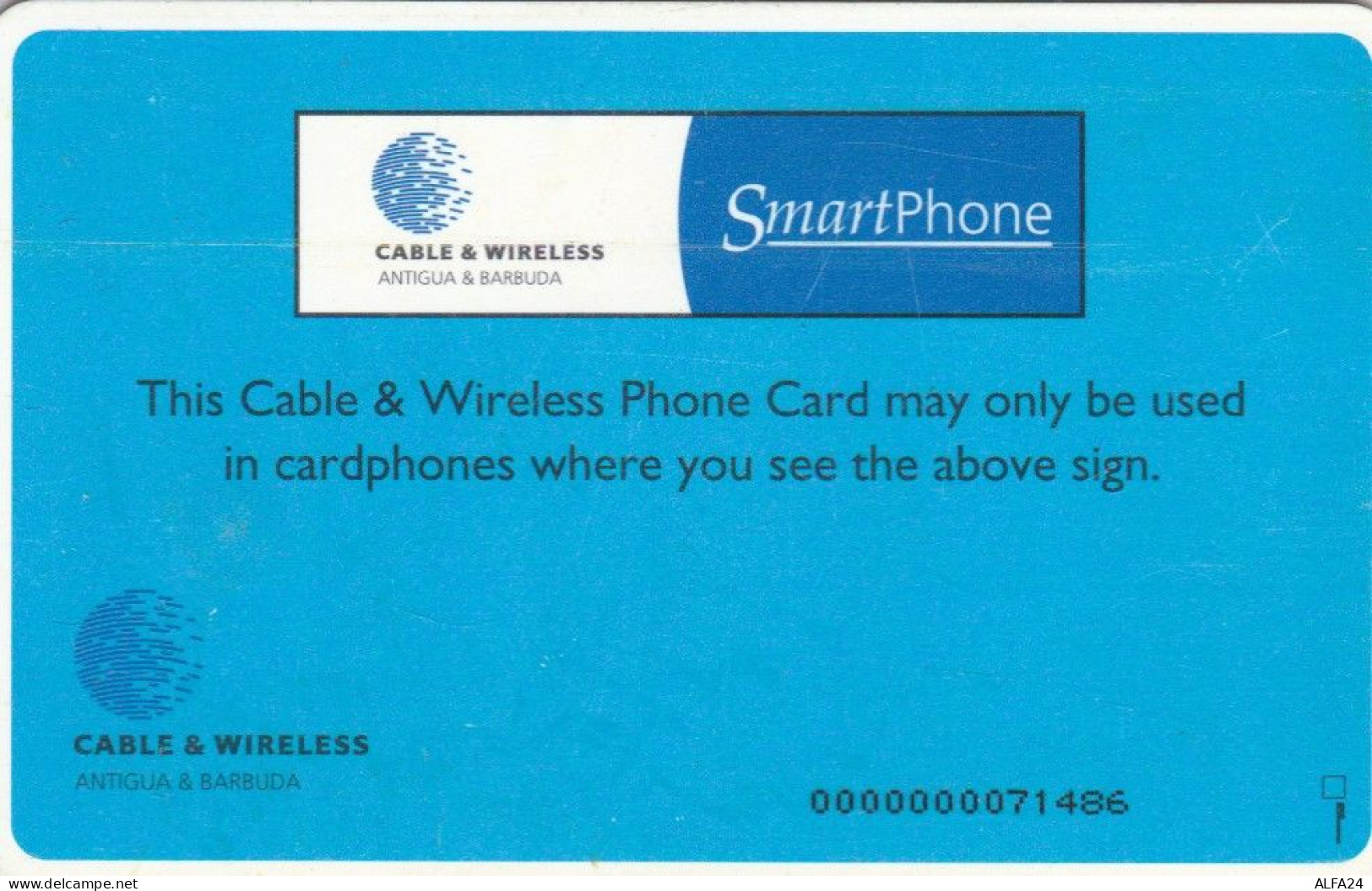 PHONE CARD ANTIGUA BARBUDA  (E96.23.7 - Antigua Et Barbuda