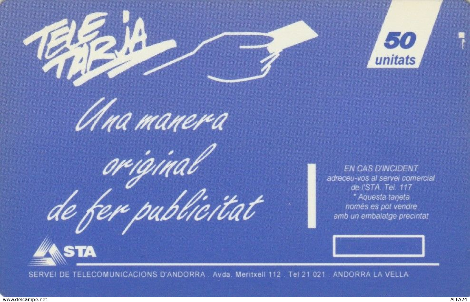 PHONE CARD ANDORRA  (E96.22.8 - Andorra