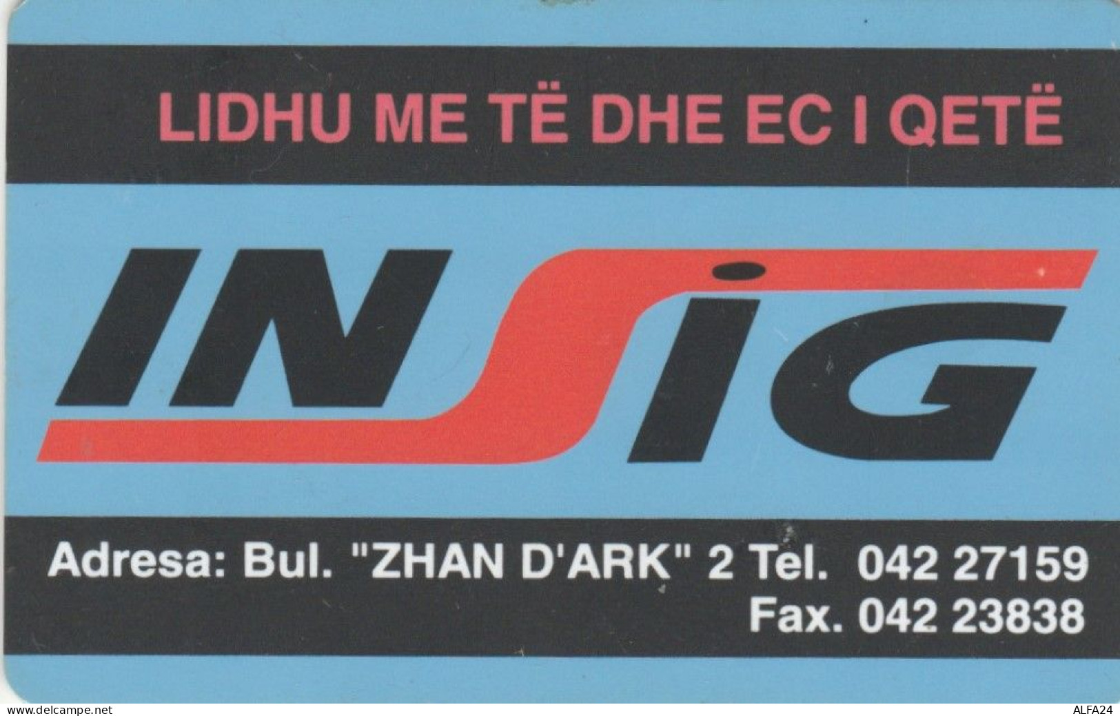 PHONE CARD ALBANIA  (E96.22.2 - Albanien