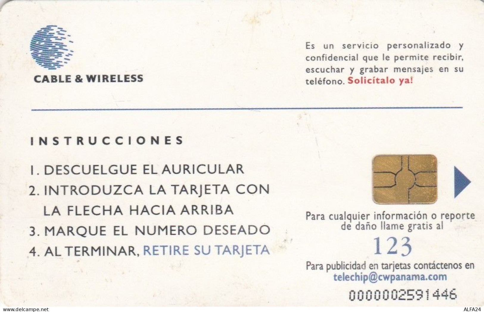 PHONE CARD PANAMA  (E96.8.8 - Panamá