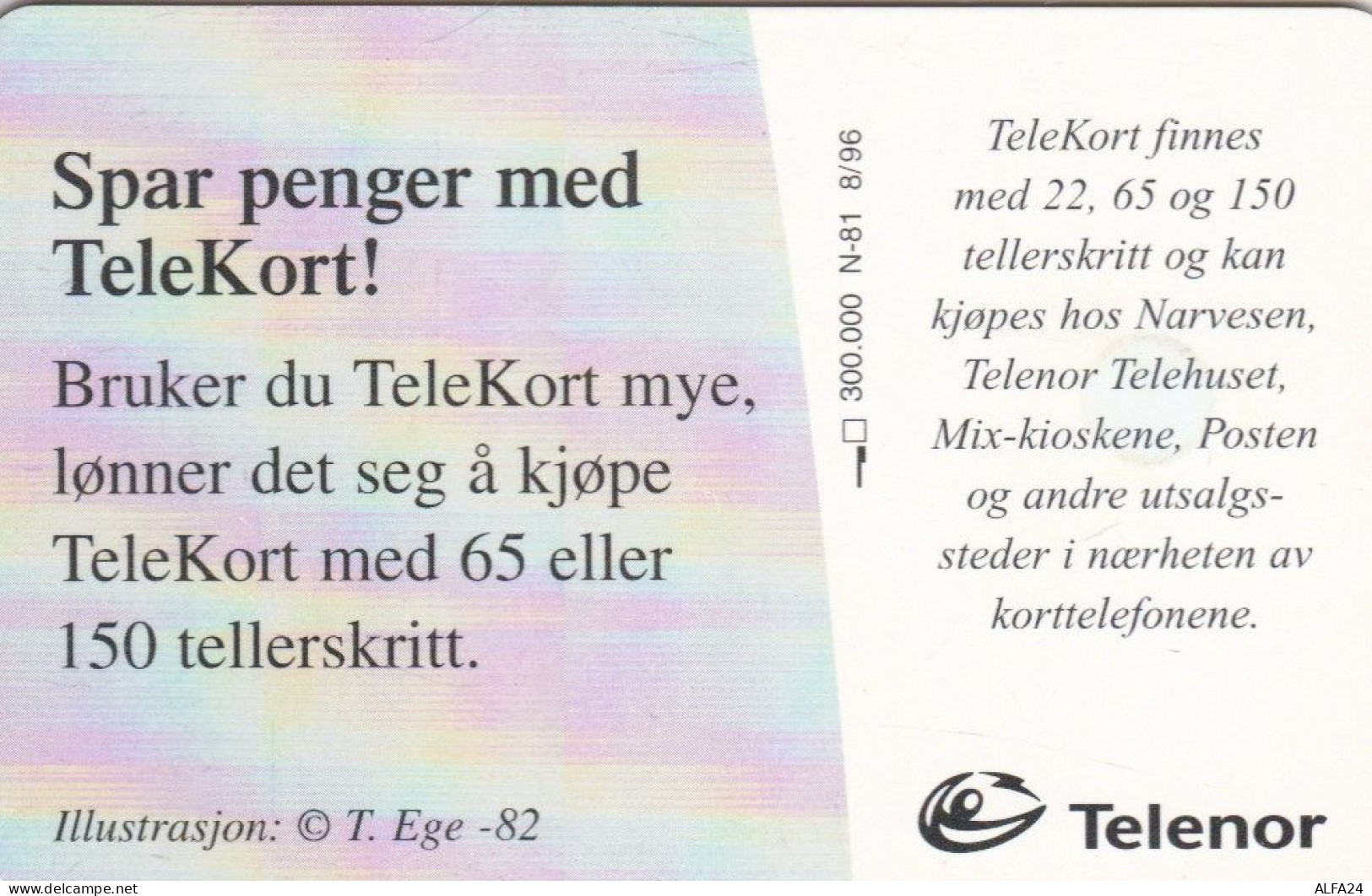 PHONE CARD NORVEGIA  (E96.7.7 - Noorwegen