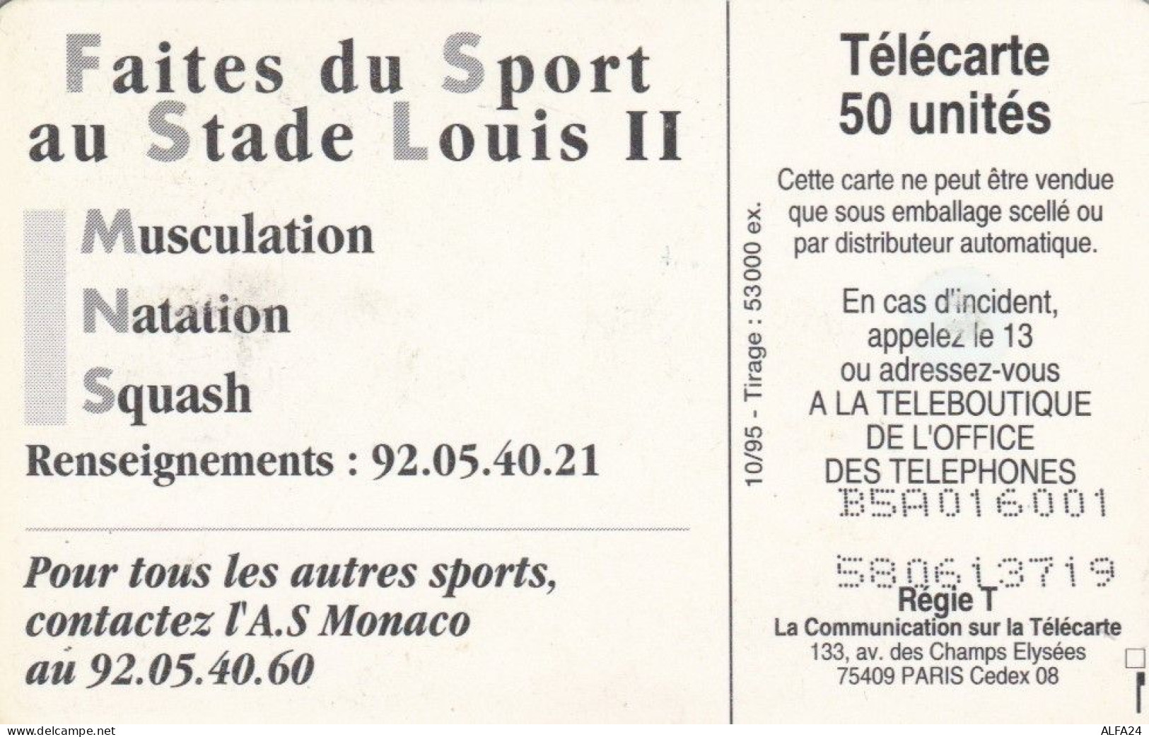 PHONE CARD MONACO  (E96.5.3 - Monaco