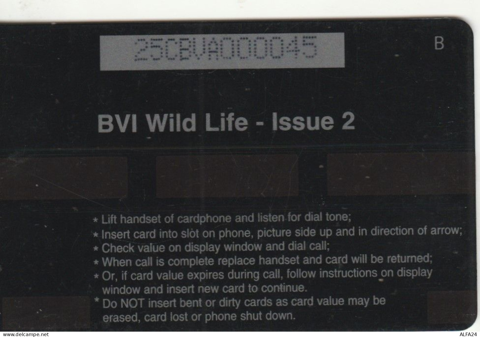 PHONE CARD BRITISH VIRGIN ISLAND  (E97.19.1 - Isole Vergini