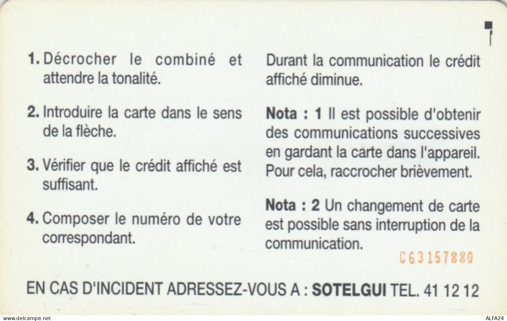 PHONE CARD GUINEA  (E97.17.8 - Guinea