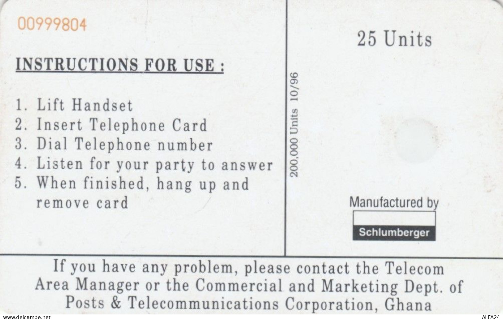 PHONE CARD GHANA  (E97.16.2 - Ghana