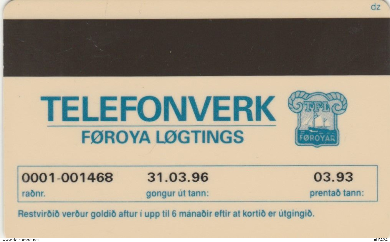 PHONE CARD FAR OER  (E97.14.2 - Islas Faroe