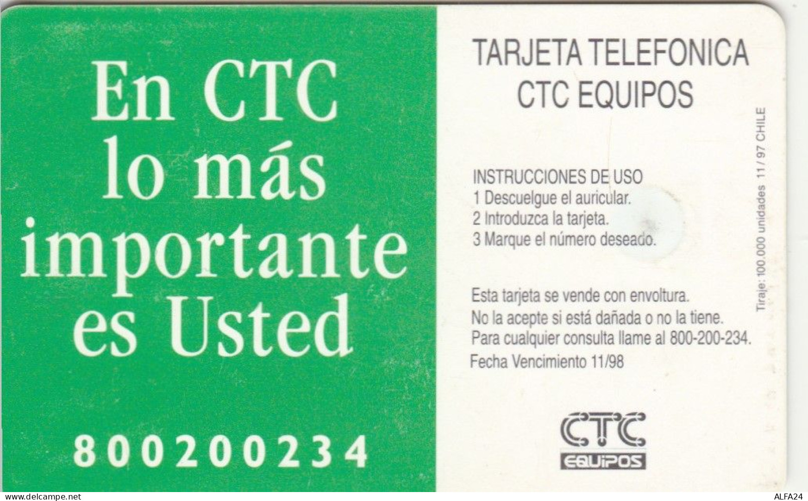 PHONE CARD CILE  (E97.6.5 - Chile