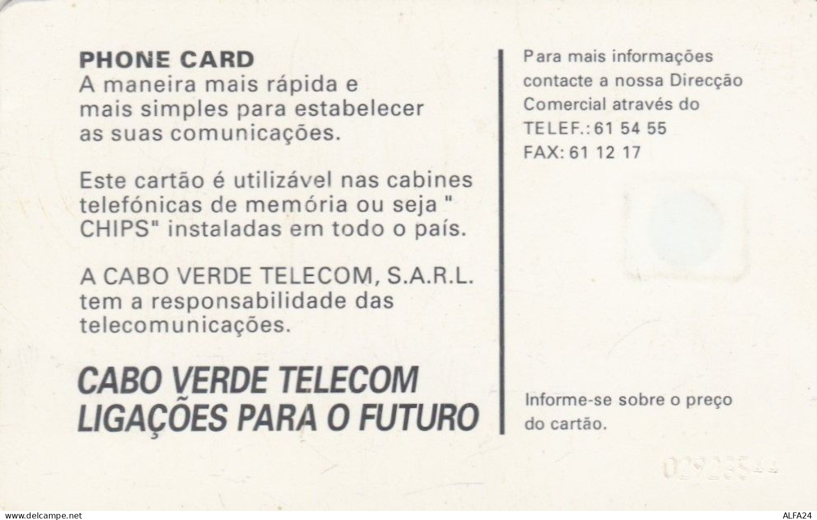PHONE CARD CABO VERDE  (E97.5.8 - Cabo Verde