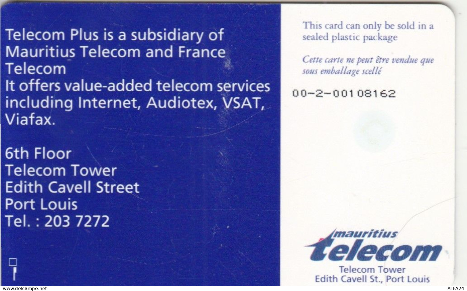 PHONE CARD MAURITIUS  (E98.30.5 - Mauritius