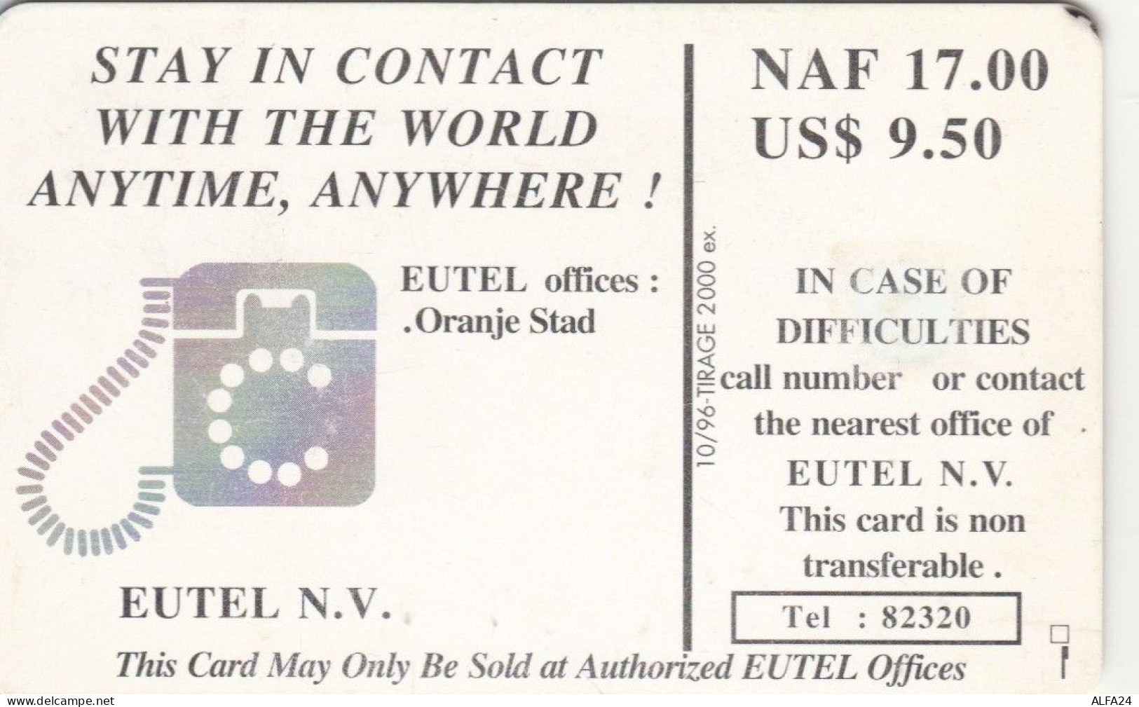 PHONE CARD ANTILLE OLANDESI-ST.EUSTATIUS  (E98.16.5 - Antilles (Neérlandaises)