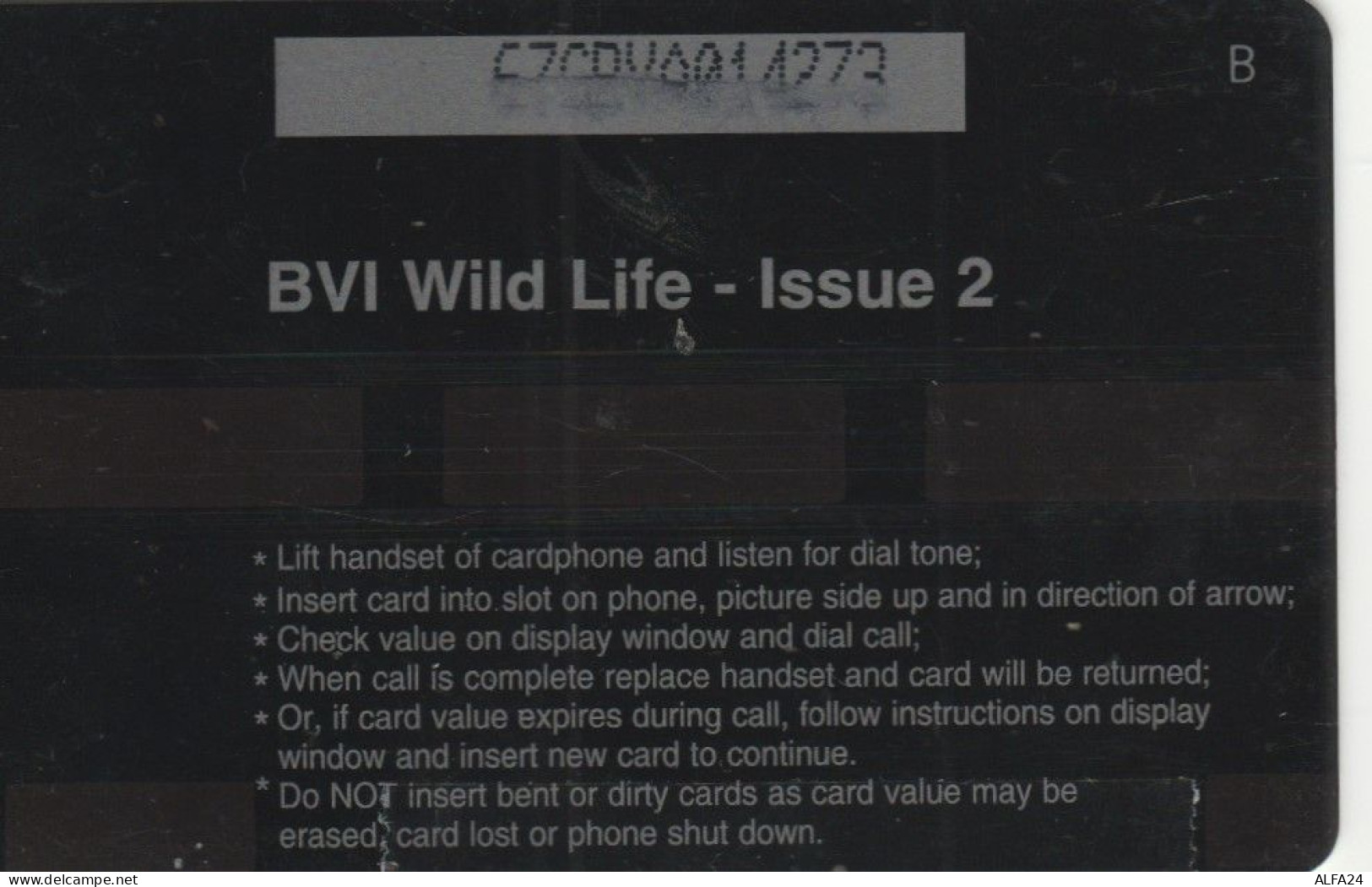 PHONE CARD BRITISH VIRGIN ISLAND  (E98.10.1 - Maagdeneilanden