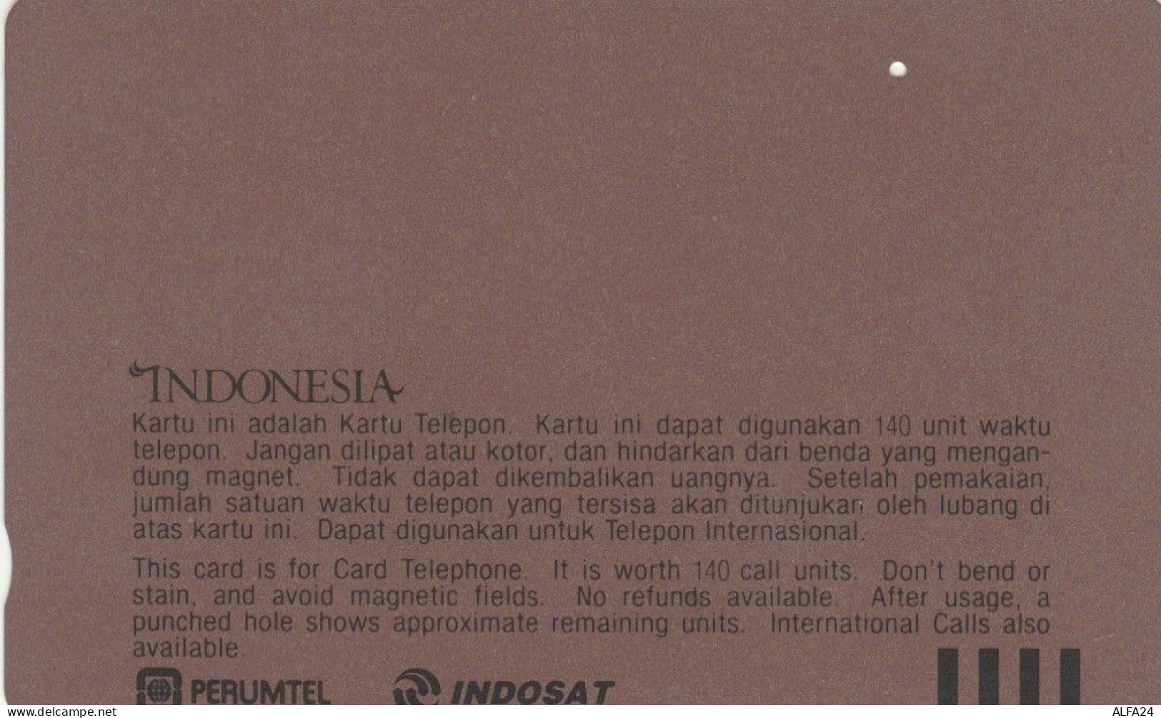 PHONE CARD INDONESIA  (E98.5.8 - Indonésie