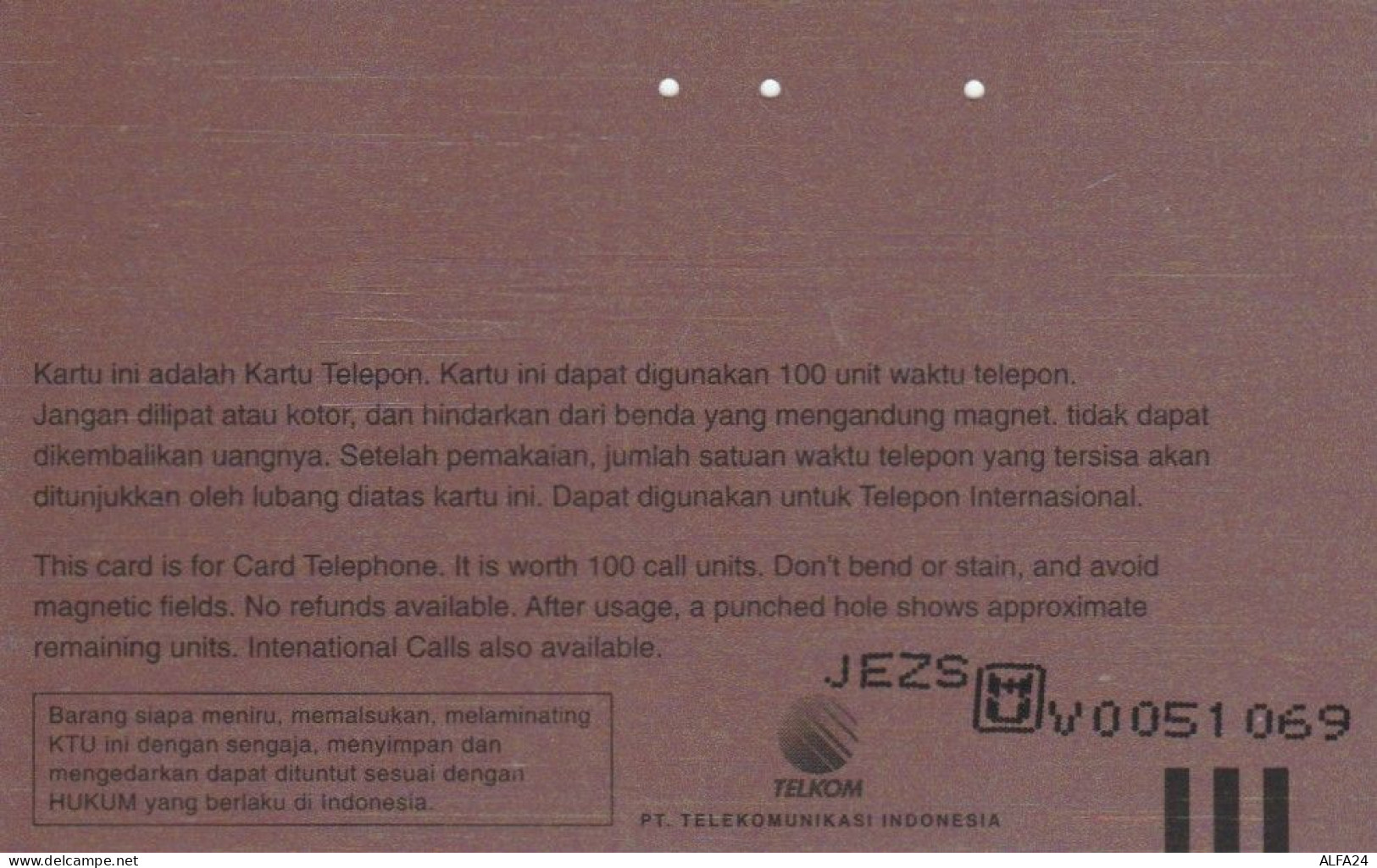 PHONE CARD INDONESIA  (E98.4.7 - Indonesien