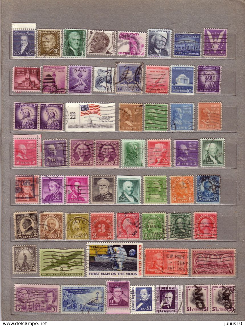 USA 115 Used (o) Different Stamps Lot 2 Scans #1567 - Verzamelingen