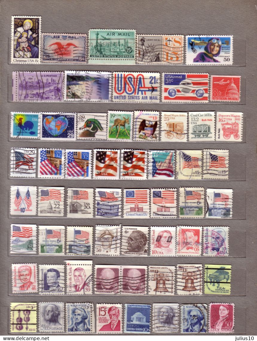 USA 115 Used (o) Different Stamps Lot 2 Scans #1567 - Verzamelingen