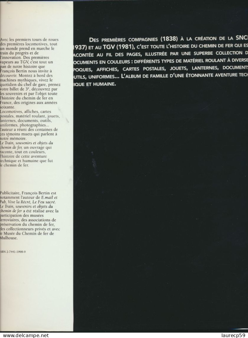 Livre - Le Train - Souvenirs Et Objets Du Chemin De Fer - Auteur François BERTIN - Ferrocarril & Tranvías