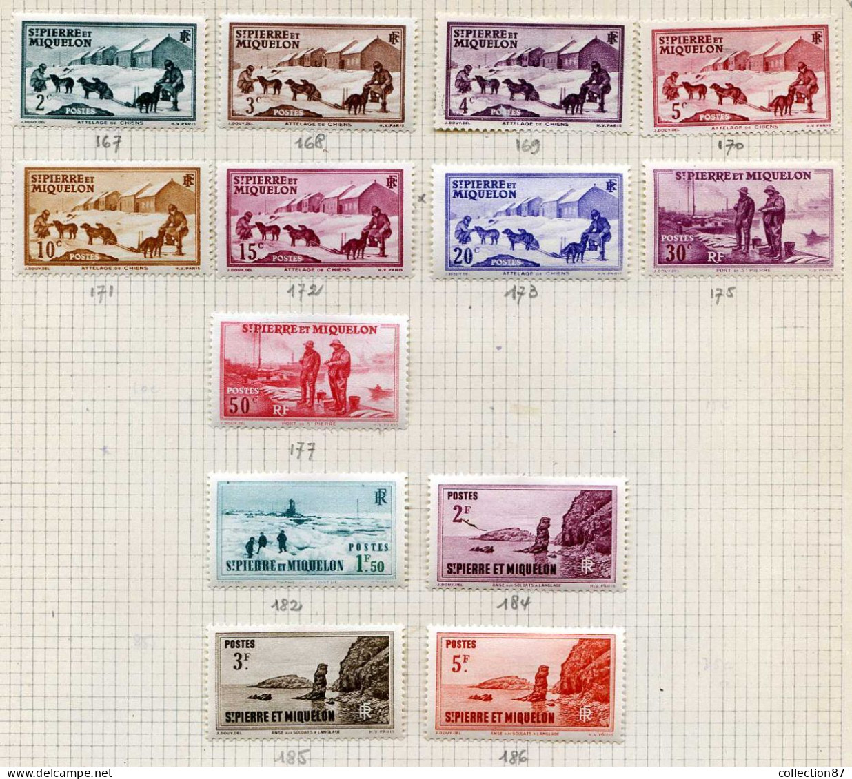 Réf 79 < SAINT PIERRE Et MIQUELON < LOT De 19  Valeurs Entre N° 78 Et 186 * MH * - Nuevos