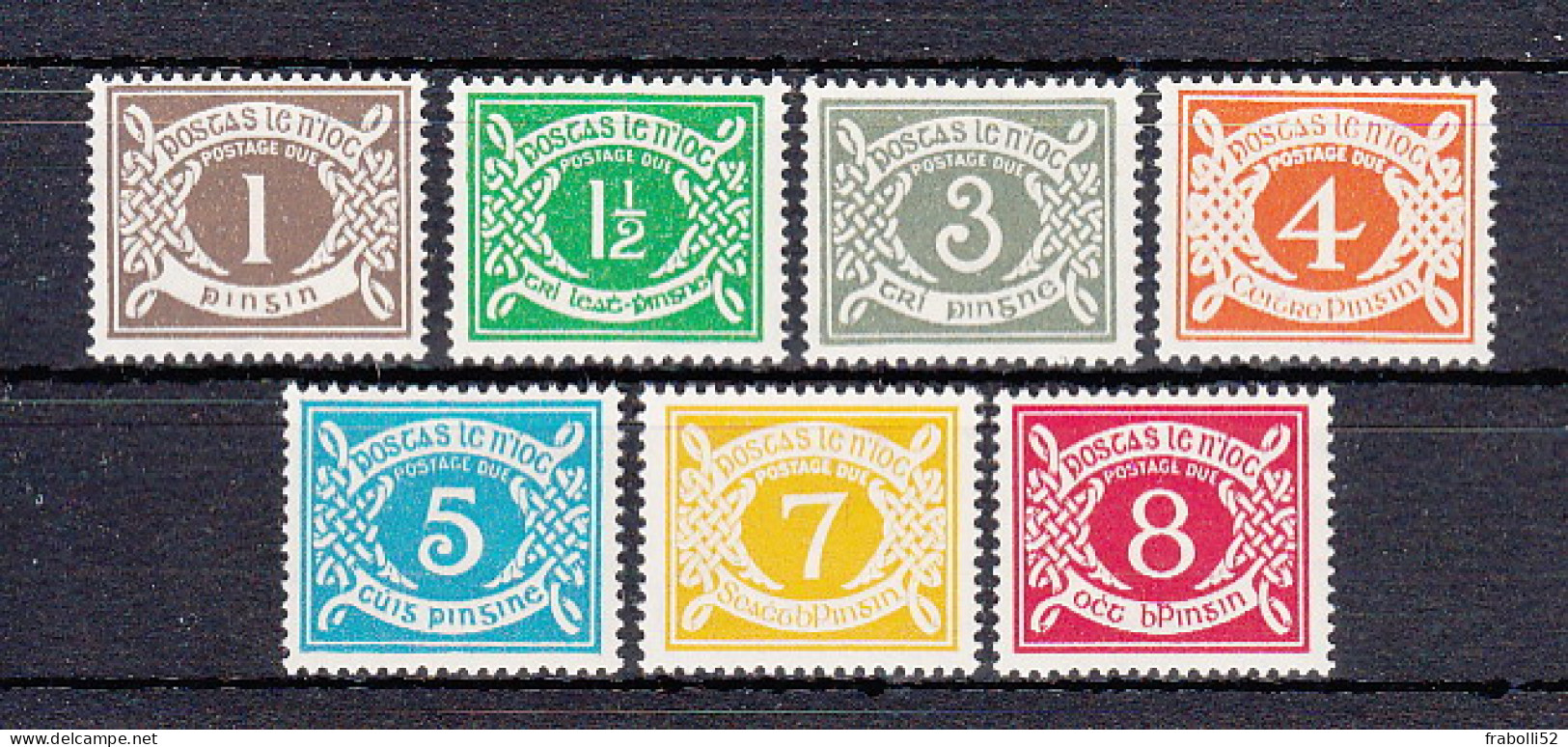 Irlanda Nuovi:  Segnatasse  N. 15-21 - Timbres-taxe