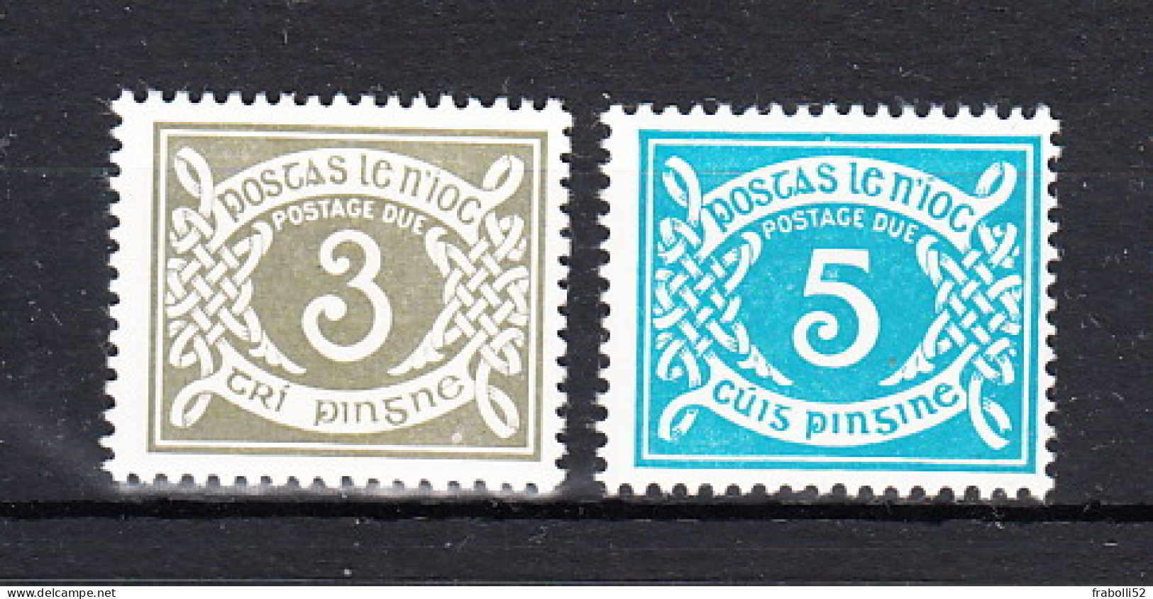 Irlanda Nuovi:  Segnatasse  N. 22 E 24 - Timbres-taxe