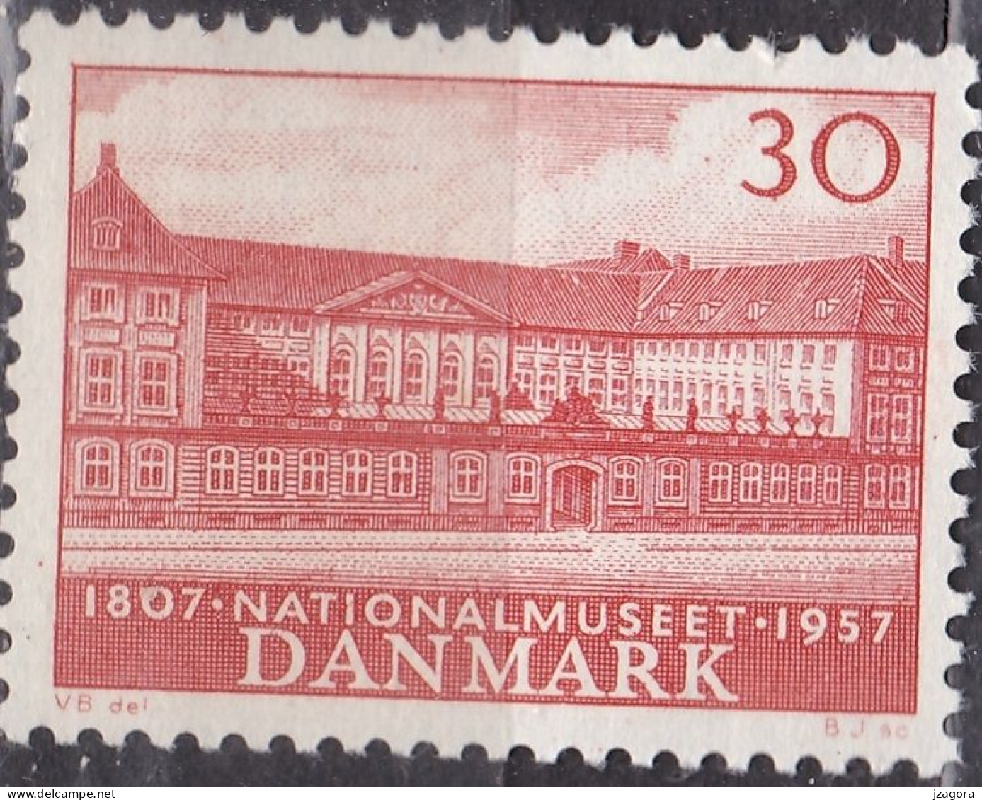 ARCHITECTURE ART 150 YEARS OF NATIONAL GALLERY MUSEUM BUILDING  DENMARK DANMARK DÄNEMARK 1957 MH(*) MI 367 - Museums