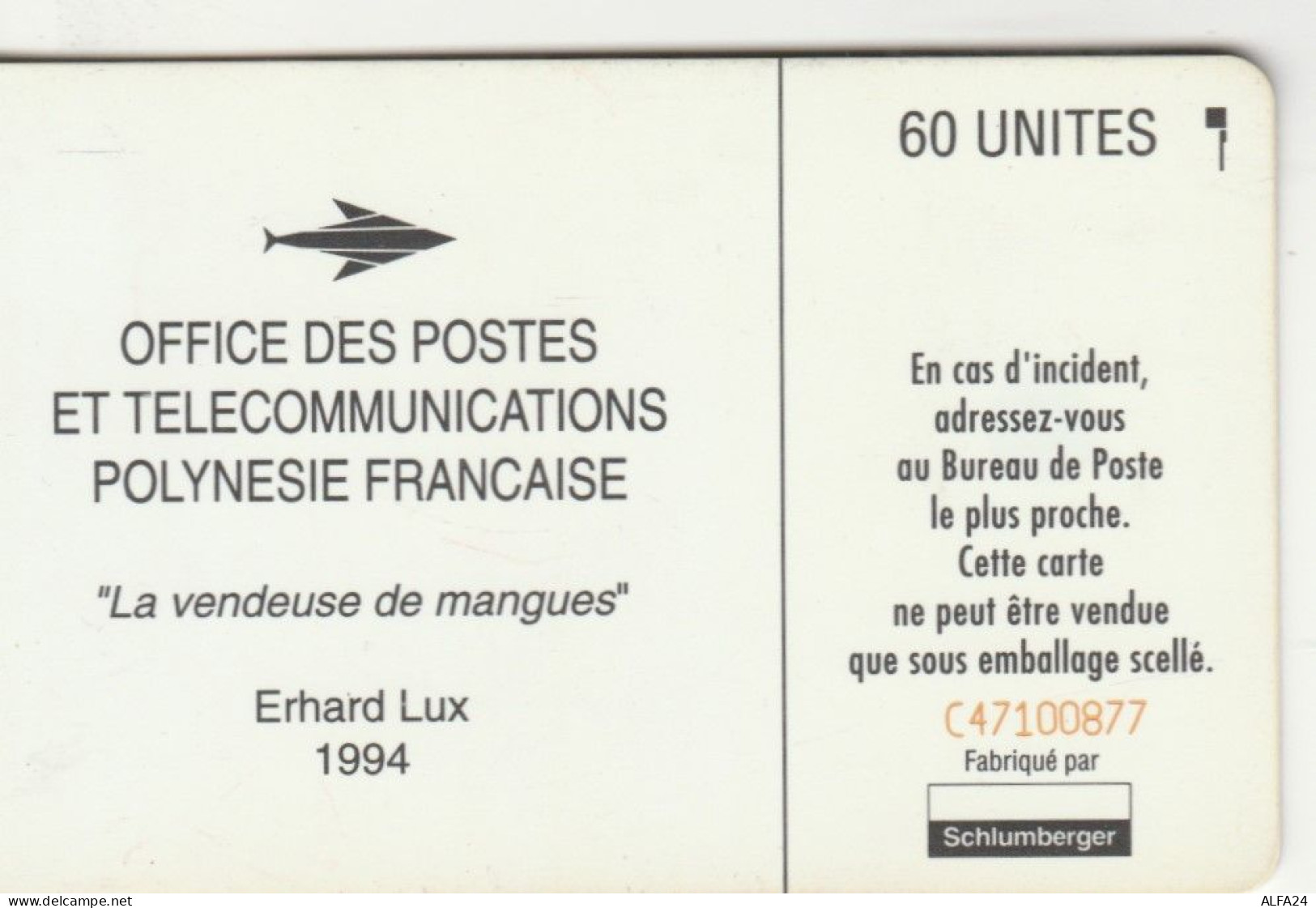 PHONE CARD POLINESIA FRANCESE  (E99.19.5 - Französisch-Polynesien