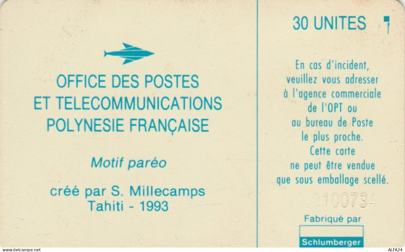 PHONE CARD POLINESIA FRANCESE  (E99.18.4 - Französisch-Polynesien