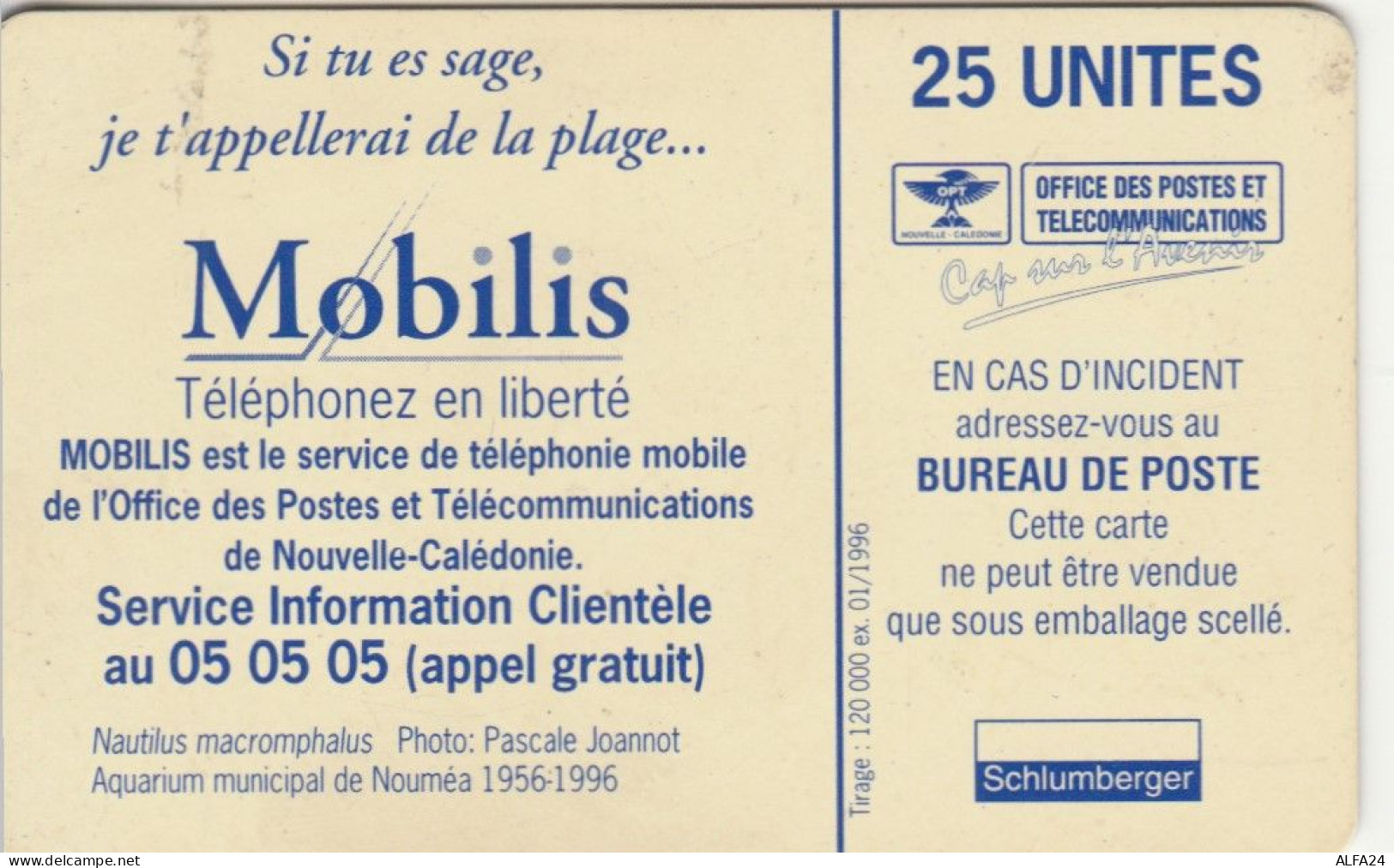 PHONE CARD NUOVA CALEDONIA  (E99.11.1 - Nuova Caledonia