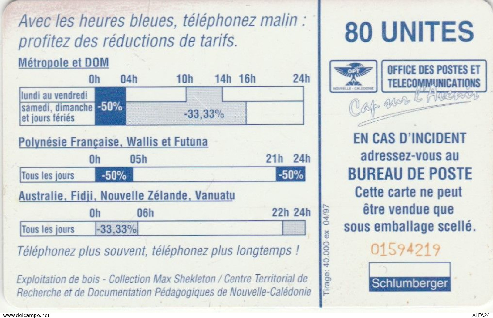 PHONE CARD NUOVA CALEDONIA  (E99.9.6 - Nuova Caledonia