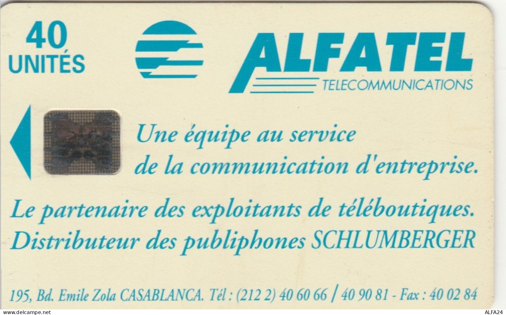 PHONE CARD MAROCCO ALFATEL  (E99.4.5 - Maroc