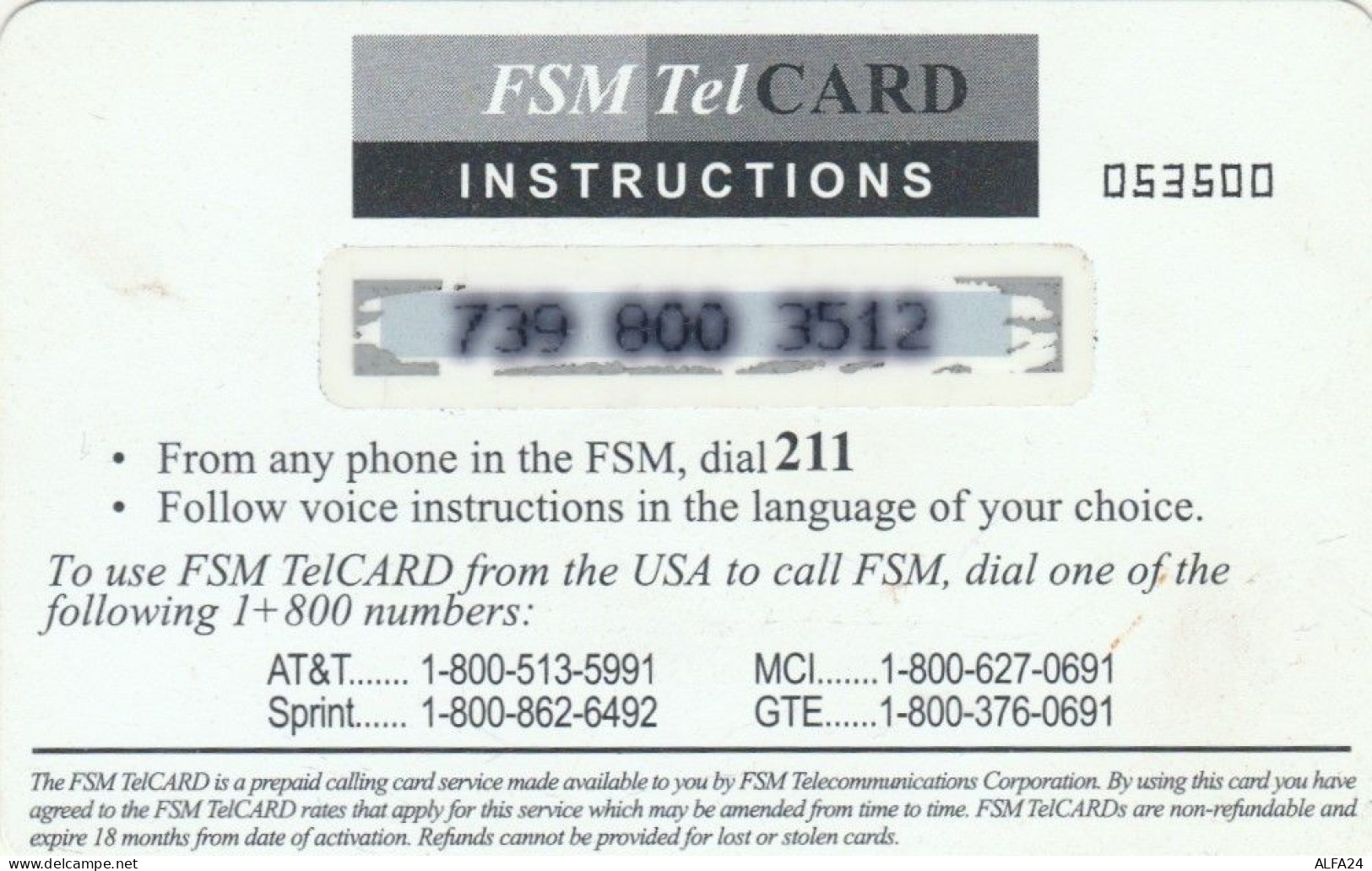 PREPAID PHONE CARD MICRONESIA  (E99.4.8 - Micronesië