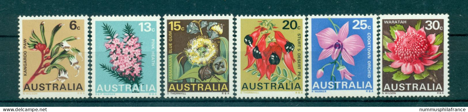 Australie 1968 - Y & T N. 367/72 - Série Courante (Michel N. 398/403) - Ungebraucht