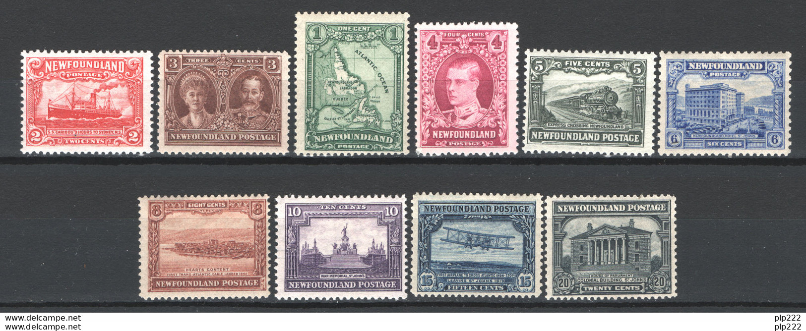 Terranova/Newfoundland 1928 Y.T.131/37,139,142/3 */MH VF/F - 1908-1947