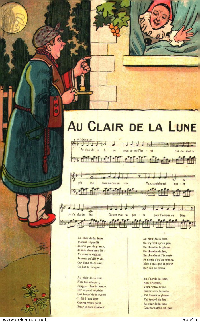 Chanson Enfantine > Illustrateur B Frings >Au Clair De La Lune > Réf: Guil. C 1 - Autres & Non Classés