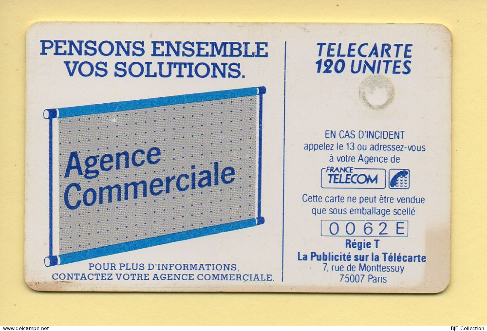 Télécarte : 600 Agences / 120 Unités : Numéro 0062E (voir Cadre, Texte Et Numérotation) - 600 Agences