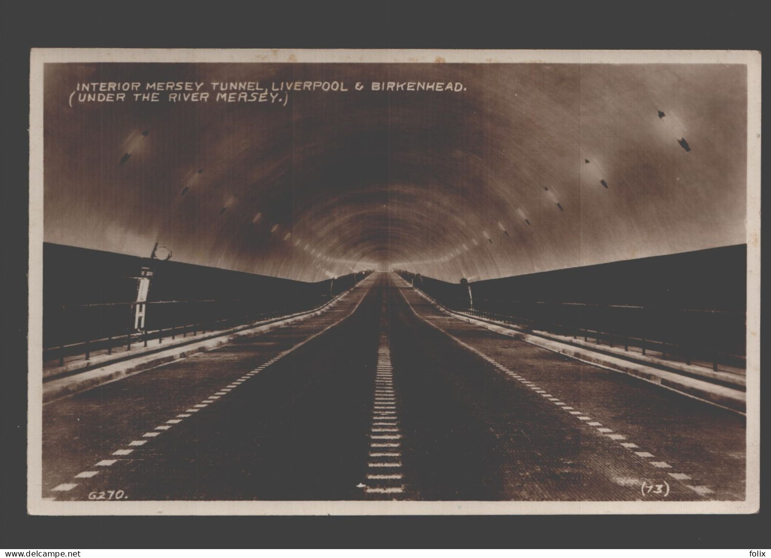 Liverpool - Interior Mersey Tunnel, Liverpool & Birkenhead - Liverpool