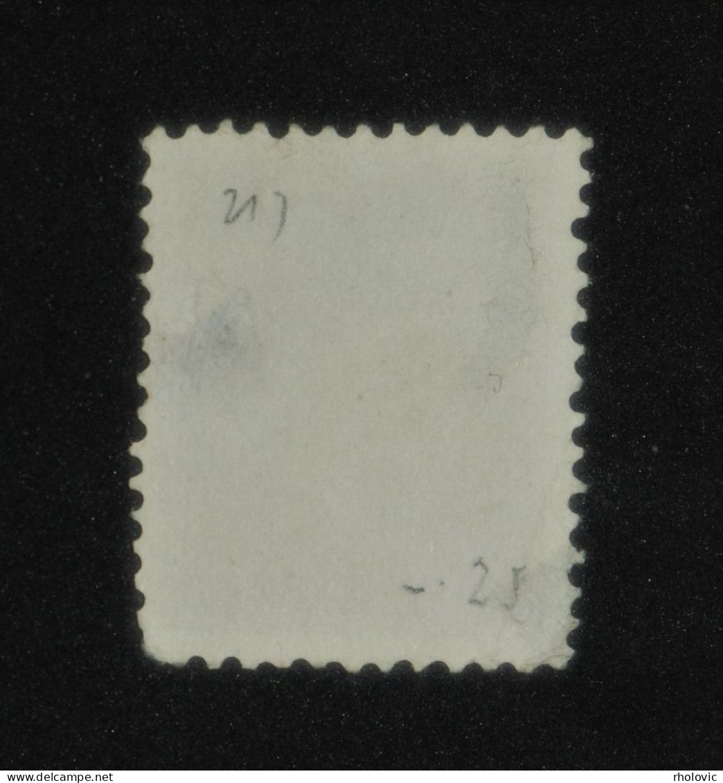 NETHERLANDS 1872, ERROR, King William III, Mi #21, Used, CV: €50 - Plaatfouten En Curiosa