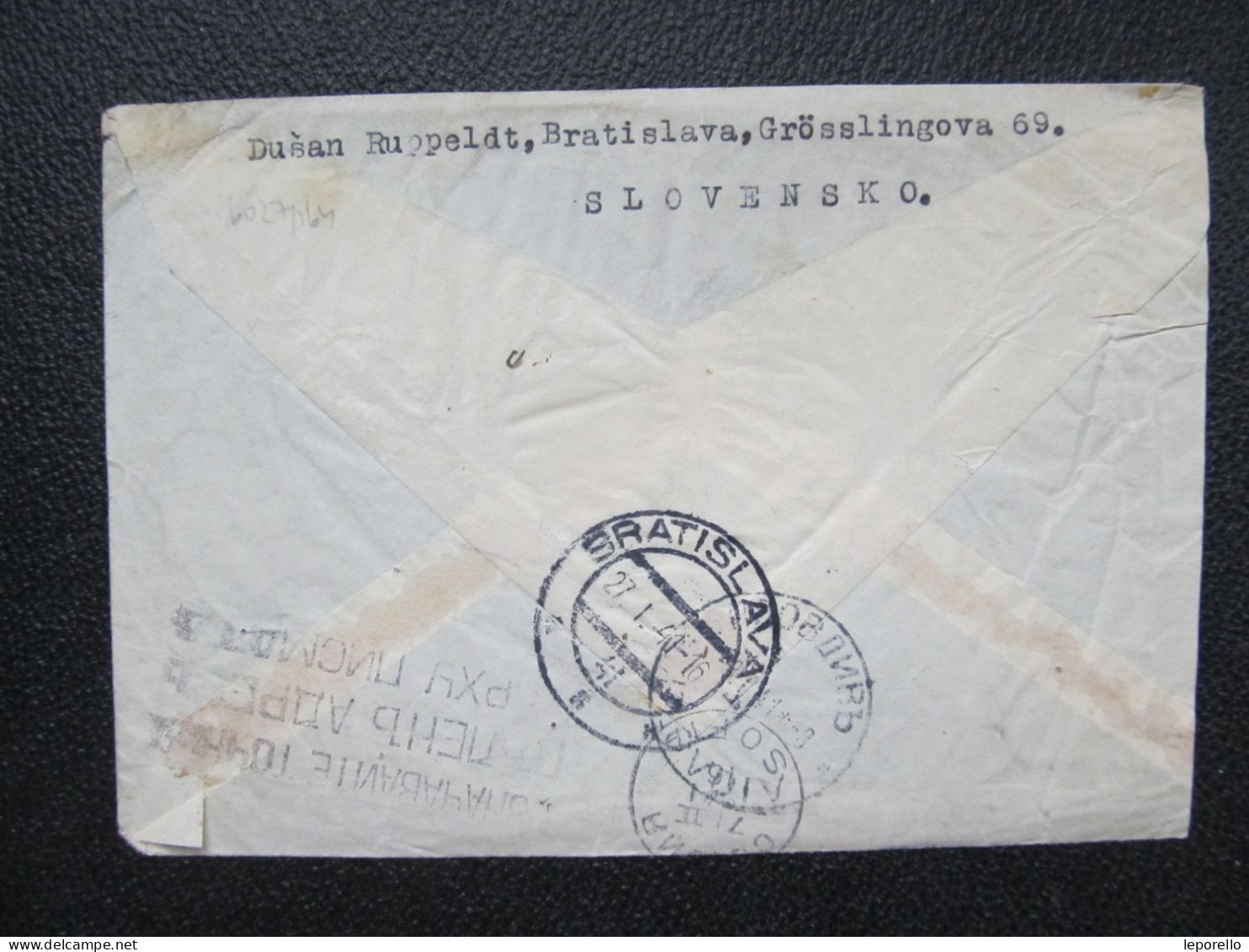 BRIEF Bratislava - Plovdiv Bulharsko Flugpost 1941 Slovensko  // R8458 - Covers & Documents