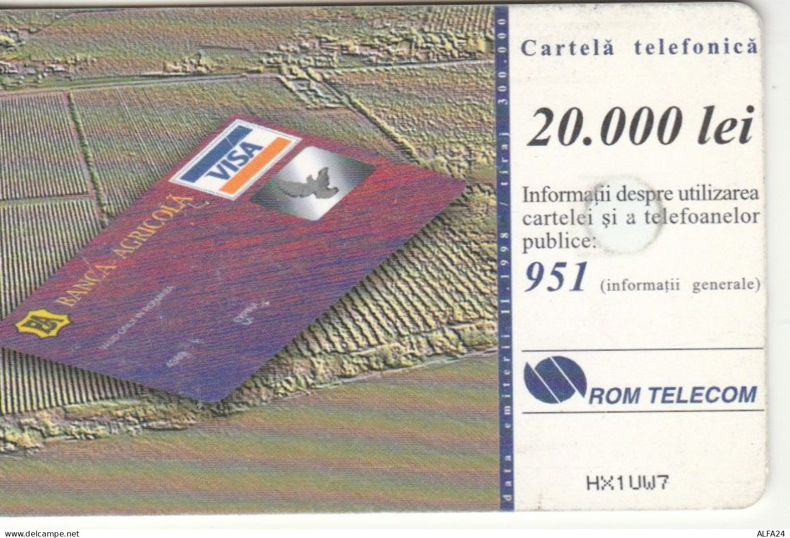 PHONE CARD ROMANIA  (E100.20.1 - Rumania