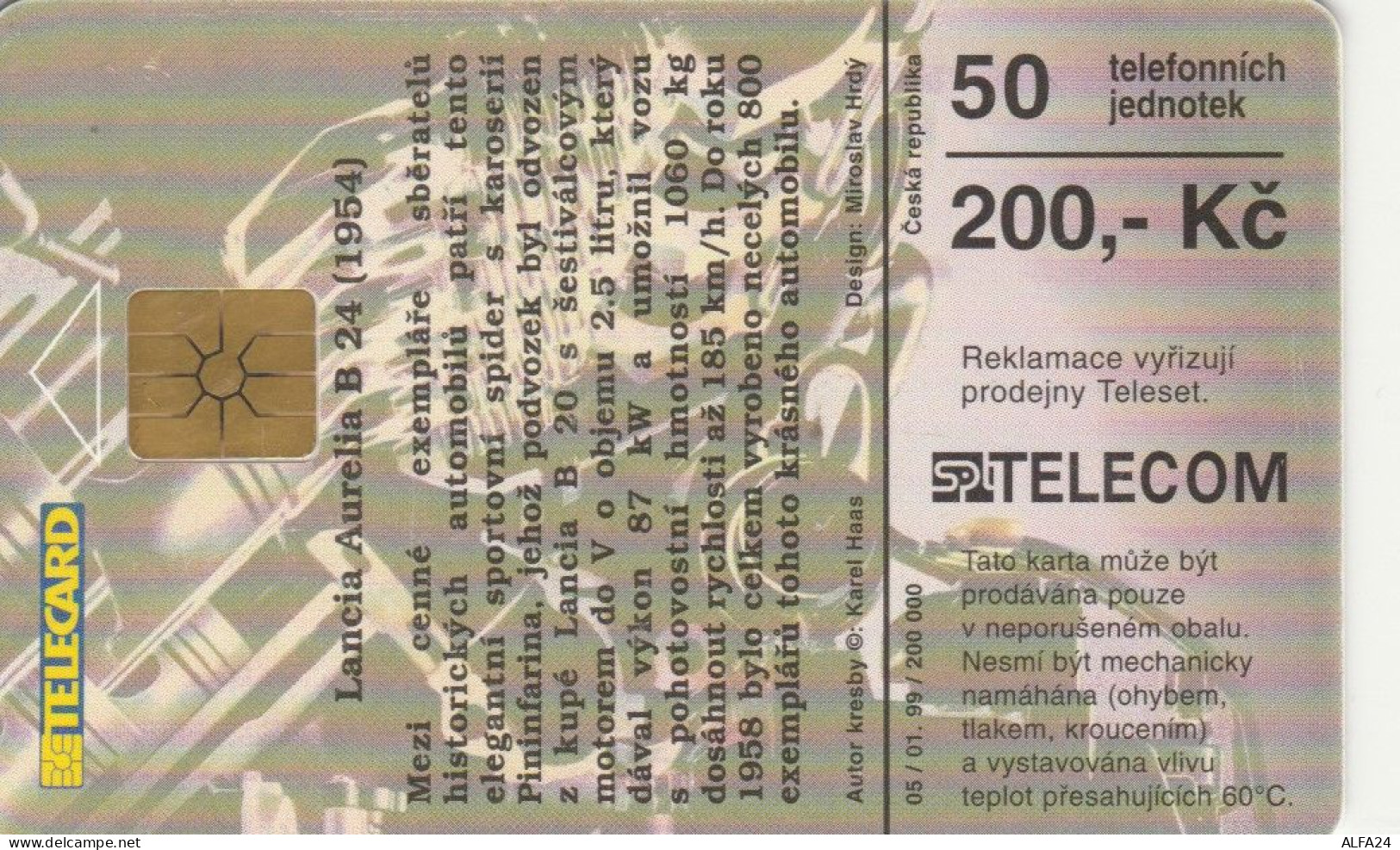 PHONE CARD REPUBBLICA CECA  (E100.19.3 - República Checa