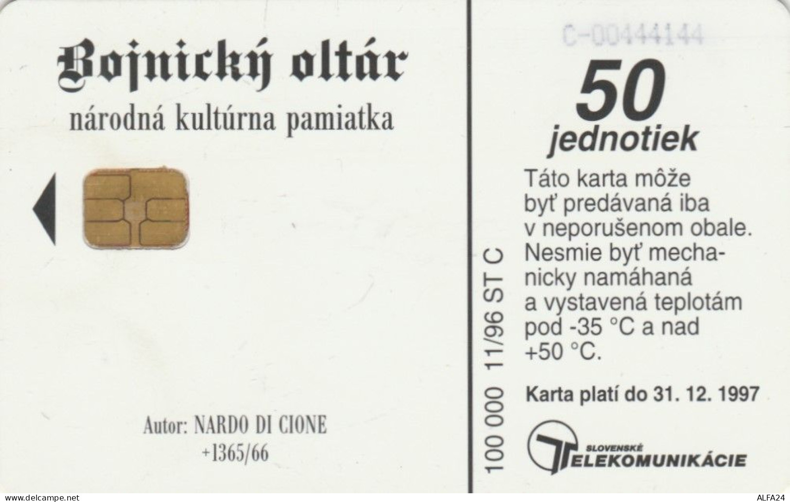 PHONE CARD SLOVACCHIA  (E100.17.2 - Slovaquie