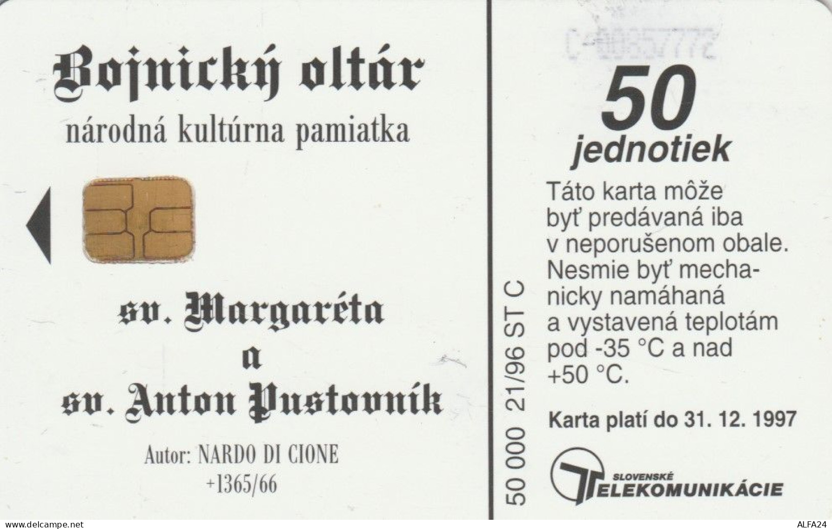 PHONE CARD SLOVACCHIA  (E100.16.3 - Slovaquie