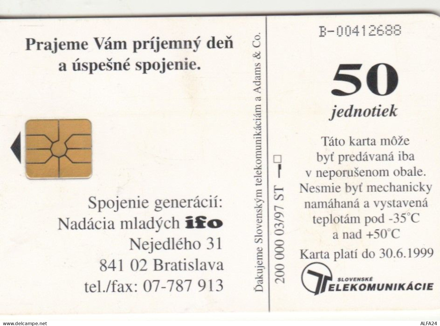 PHONE CARD SLOVACCHIA  (E100.16.5 - Slovacchia