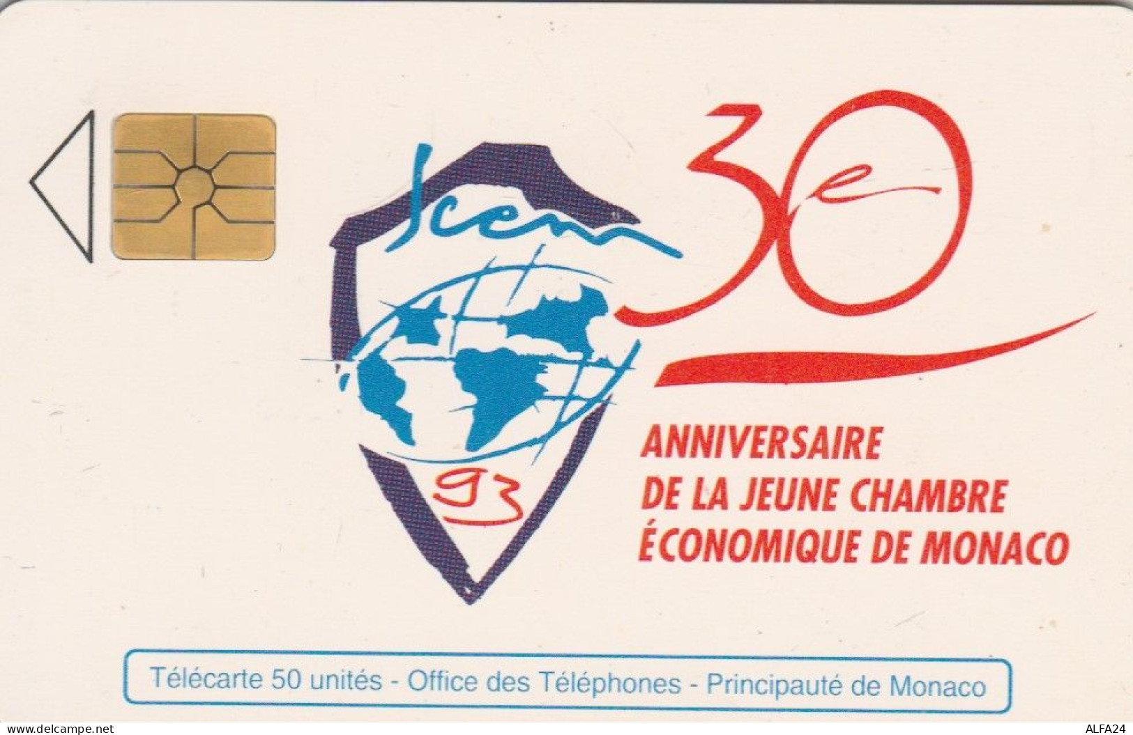 PHONE CARD MONACO  (E100.15.3 - Monace