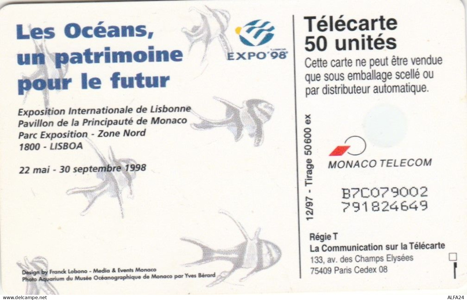 PHONE CARD MONACO  (E100.13.2 - Mónaco