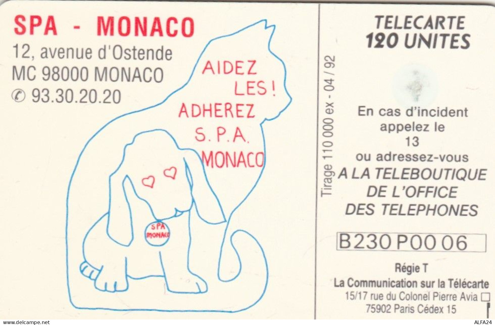 PHONE CARD MONACO  (E100.12.4 - Monace