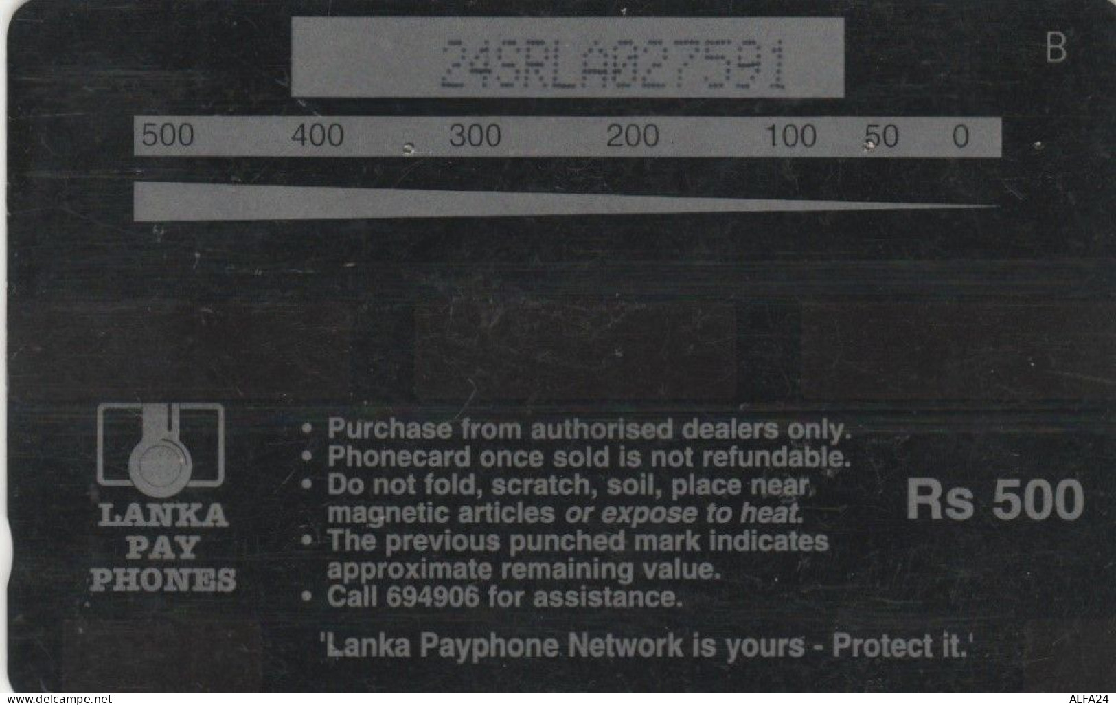 PHONE CARD SRI LANKA  (E100.6.2 - Sri Lanka (Ceylon)