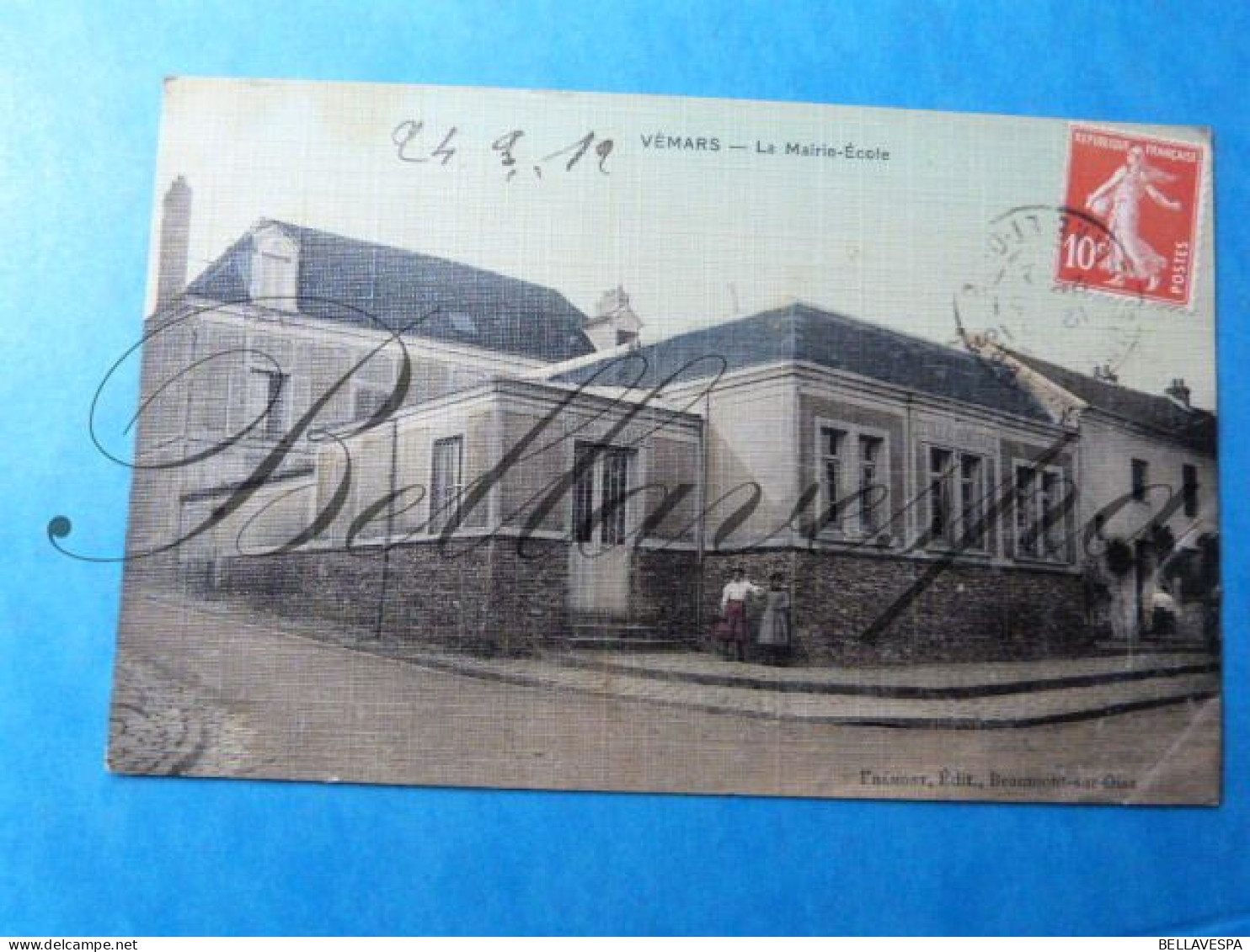 Vèmars La Mairie-école 1912  D95 - Other & Unclassified