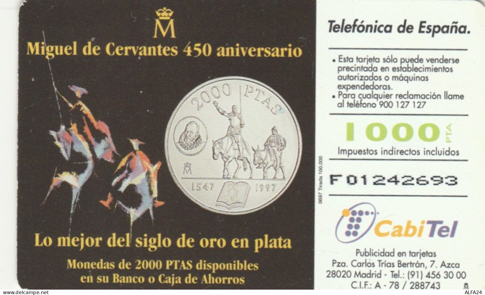 PHONE CARD SPAGNA  (E101.18.4 - Emisiones Básicas