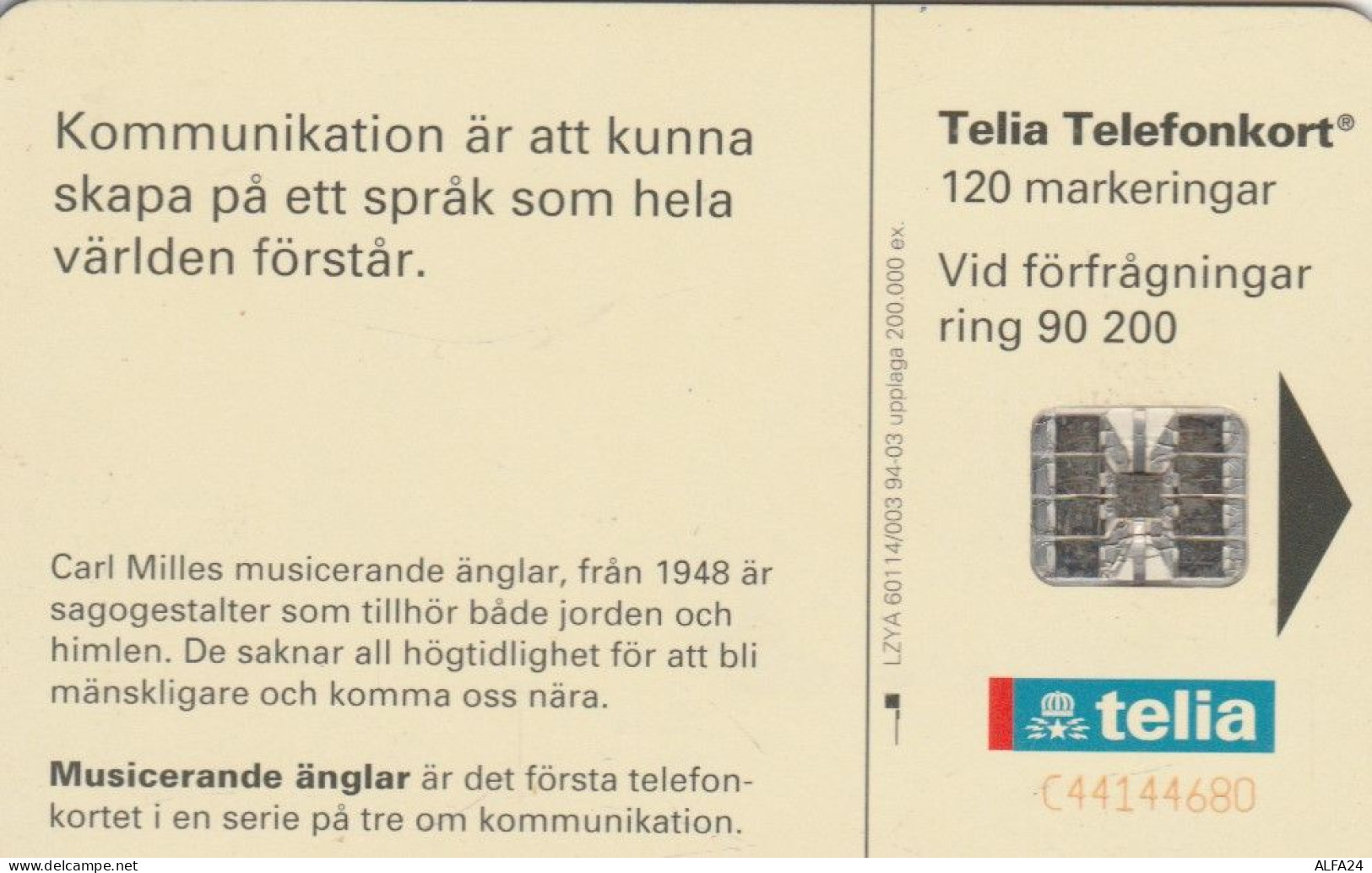 PHONE CARD SVEZIA  (E101.15.5 - Suède